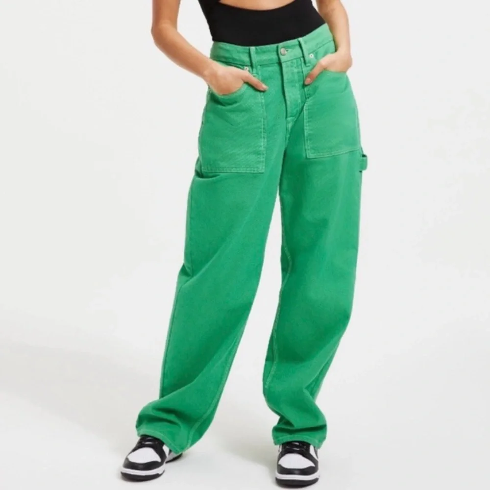 Good American Good Legs Jeans - Carpenter - Green - Picture 1 of 7
